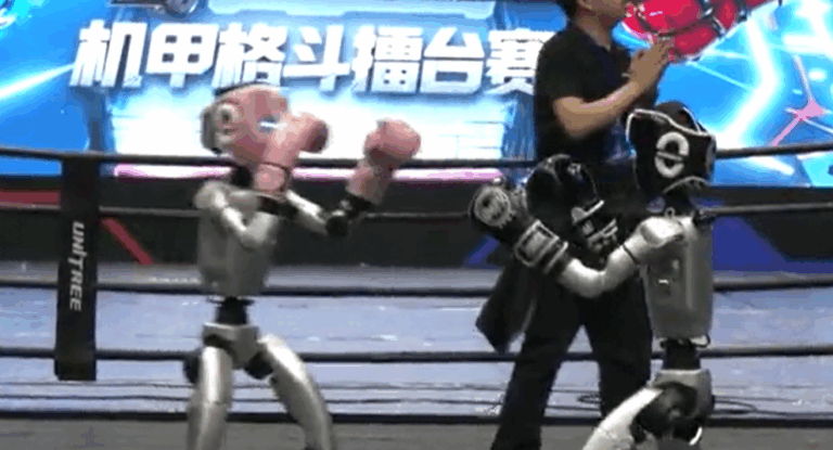 China: Roboți umanoizi cu tehnologie de ultimă oră, vedete la competiția de lupte