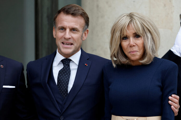 FILE PHOTO: French President Macron meets Hussein bin Abdullah, Crown Prince of Jordan, in Paris
