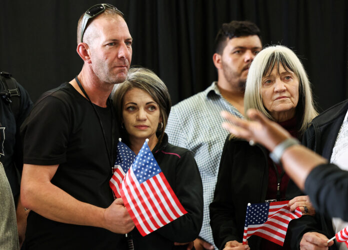 First group of White South Africans arrives in U.S. Under Trump's Refugee plan in Dulles