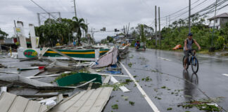Tifonul Fung-wong slăbește în Filipine, dar lasă în urmă patru morți