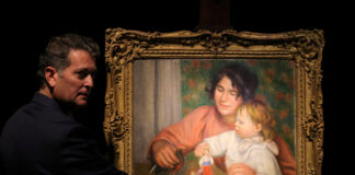 Tablou rar al lui Renoir, cu fiul său, vândut la licitație pentru 1,68 milioane dolari