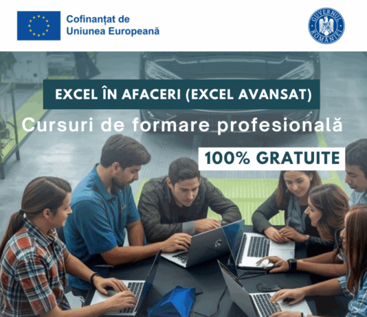 Program GRATUIT pentru angajații din Industria Automotive Brașov – Excel în afaceri (Excel avansat)