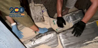 Poliția spaniolă a confiscat aproape 10 tone de cocaină într-un transport maritim (VIDEO)