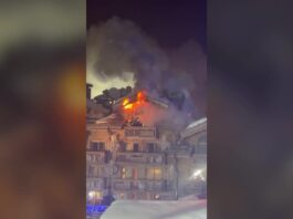 Incendiu la un hotel de lux din Alpii Francezi: sute de persoane evacuate (VIDEO)