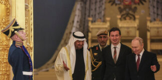 Putin îi spune liderului Emiratelor Arabe Unite că vrea să discute tensiunile cu Iranul