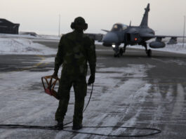 Avioane de vânătoare suedeze patrulează în Islanda, într-o demonstrație de forță în Arctica