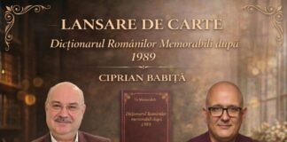 O carte despre oameni care lasă urme: lansarea „Dicționarului românilor memorabili după 1989” de Ciprian Babiță