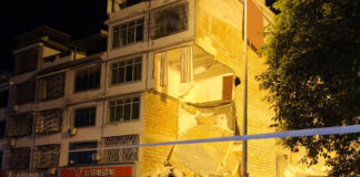 Cutremur în sud-vestul Chinei: mii de persoane evacuate, clădiri prăbușite