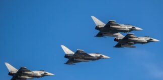4 avioane Eurofighter italiene au aterizat la baza Mihail Kogălniceanu