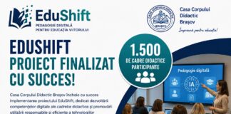 1.500 de profesori din Brașov, formați în inteligență artificială și pedagogie digitală prin proiectul EduShift